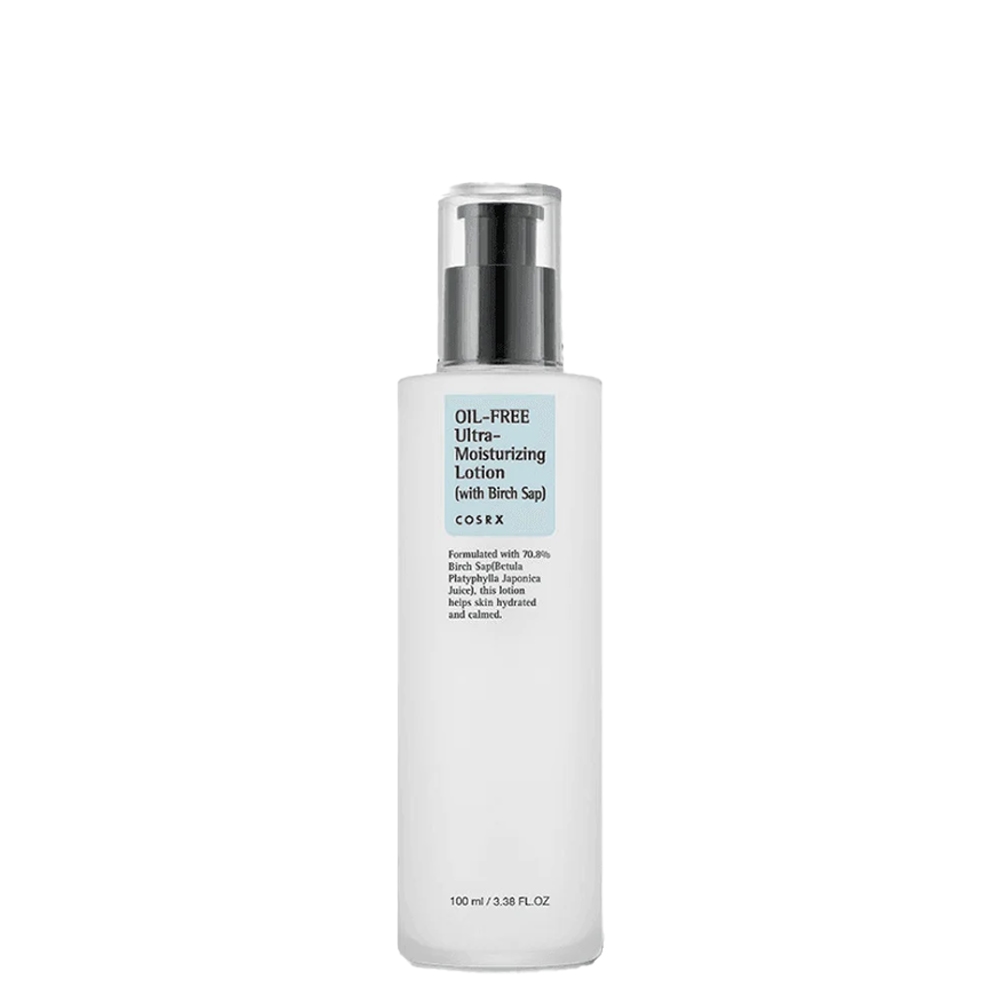 COSRX Oil Free Ultra Moisturizing Lotion | 100ml 3 COSRX Oil-Free Ultra Moisturizing Lotion 100ml – kalmerende, olievrije moisturizer met berkenextract