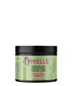 Mielle Rosemary Mint Strengthening Edge Gel – verzorgende edge gel met biotine en babassu-olie voor gezonde haarlijnen