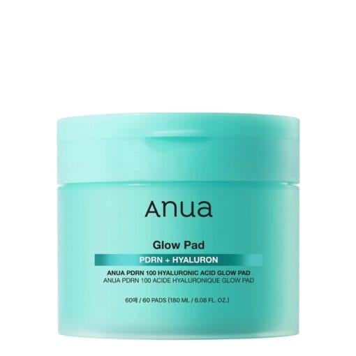 ANUA PDRN 100 Hyaluronic Acid Glow Pad – Hydraterende toner pads met PDRN en peptiden voor stralende huid