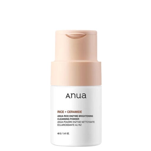 ANUA Rice Enzyme Brightening Cleansing Powder – Milde poederreiniger met rijstextract, arbutin en ceramiden voor een stralende huid