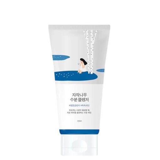 Round Lab Birch Moisturizing Cleanser – schuimreiniger met berkensap en hyaluronzuur voor milde, diepe reiniging