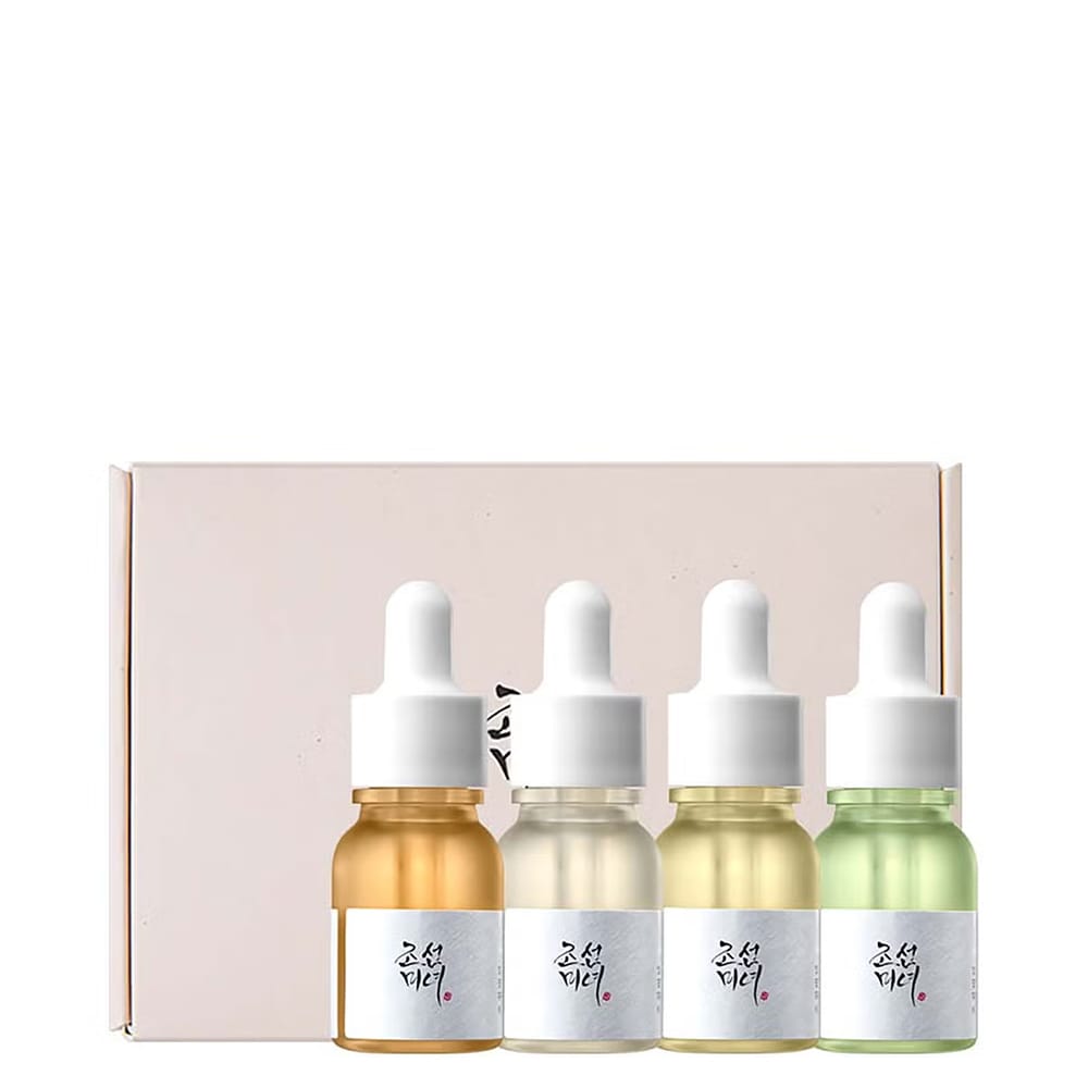 Beauty of Joseon Hanbang Serum Discovery Set | 40ml 3 Beauty of Joseon Hanbang Serum Discovery Kit met 4 mini-serums van 10ml – ideaal om jouw perfecte skincare-match te ontdekken.
