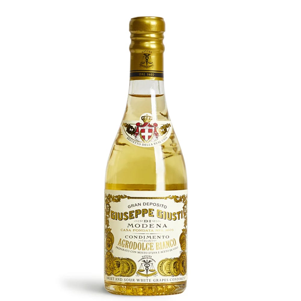 Giuseppe Giusti Champagnotta Bianco Balsamico 250ml – witte balsamico met florale en citrus tonen