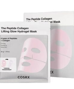 COSRX peptide collagen hydrogel mask 3 stuks glow gezichtsmasker